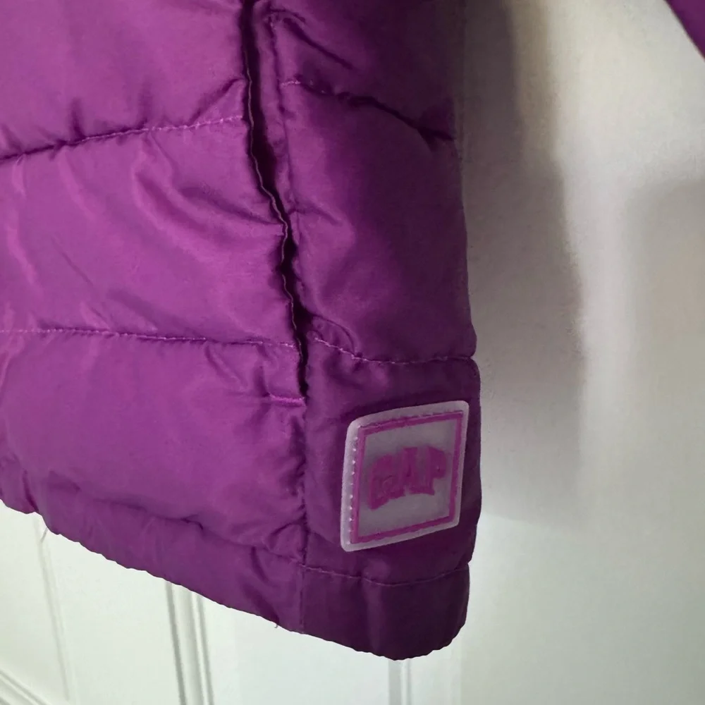 GAP Pink purple ombré Toddler Puffer Jacket light jacket 18-24 months girl